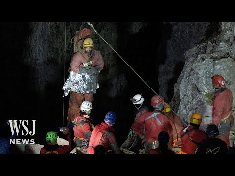 Watch: American Explorer Rescued Safely from Turkish Cave | WSJ News