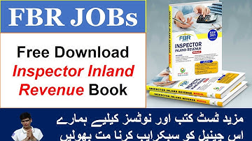 How to Download Inspector Inland Revenue Book Free in PDF - FRB Jobs 2022 - FPSC Jobs 2022