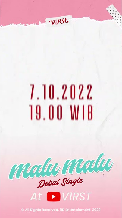'Malu Malu' Individual MV Countdown - Jesicca