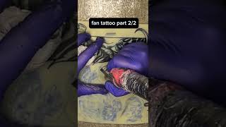 fan tattoo part 2/2 #tattoo#fakeskintattoo