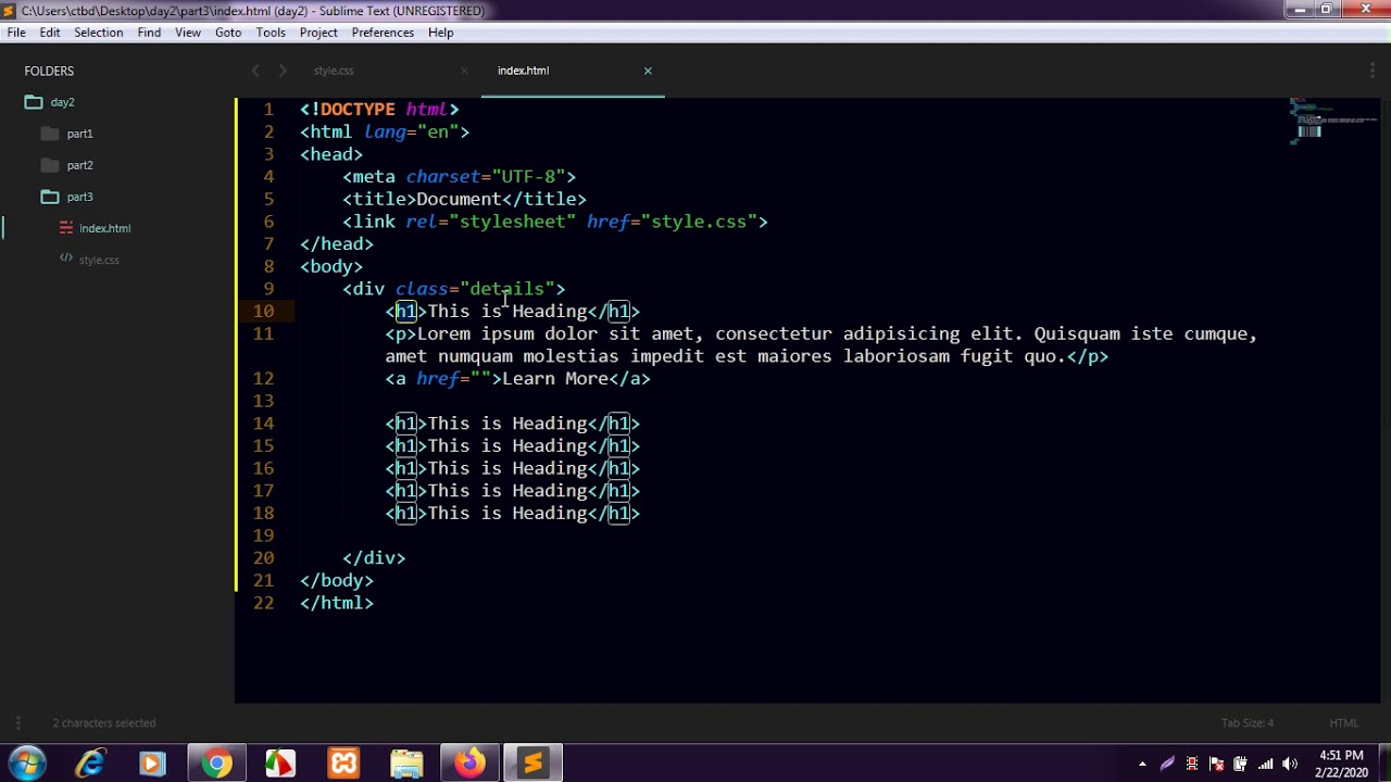 HTML CSS Part 5 - YouTube
