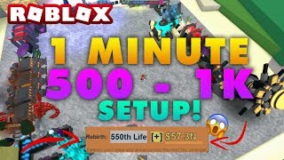 Miners Haven Life 500 1000 Setup 1 Minute Reborn Setup Youtube - how i became a millionaire roblox miners haven w
