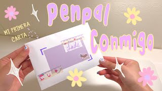 haciendo mi primera carta de penpal//que incluir en una carta de penpal