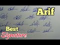 Unique Signature ARIF Name Signature Unique Signature ARIF Name Signature