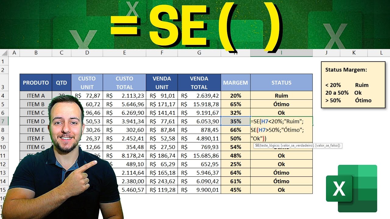Fun o se no excel o b sico para sair do zero f rmula se excel 2