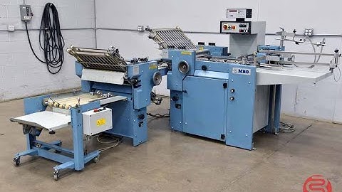 MBO B120 Pile Feed Paper Folder w/8 Page Unit and Mobile Delivery