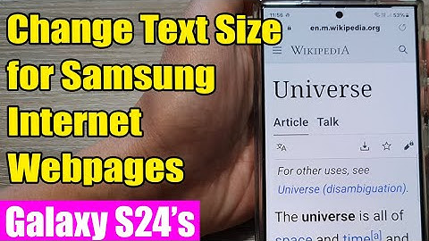📱 Increase/Decrease Webpage Text Size on Samsung Galaxy S24/S24+/Ultra | Samsung Internet Guide