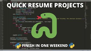 Python Resume Projects  You Can Finish in a Weekend