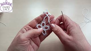 Needle tatting. Floating Rings