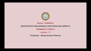 Biostatistics and Research Methodology | Probability Part-1| AKTU Digital Education