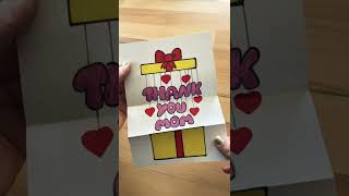 Thank you Mama 💝cute Gift Idea🎁 Surprise gift box drawing Mother&#39;s day 🥳 Muttertag Geschenk zeichnen