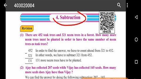 Subtraction,4th std, page no.23