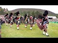 The Queen & Royal Family attend the 2018 Braemar Gathering with massed pipes & drums display