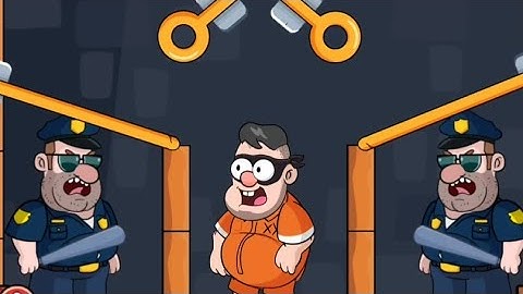 Prison Pin Rescue Gameplay All Level Solution Pull The Pin/ Home Pin