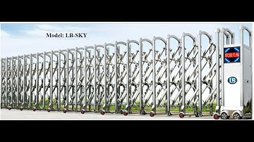 Cổng xếp inox  tự động -CTY LAN BÙI- 0913183440