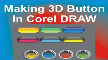 How to Create 3D Button in Corel Draw | Basic CorelDraw in Urdu/Hindi #Corel_Draw12  #CorelDraw
