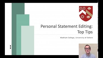 Personal Statement Editing: Top Tips