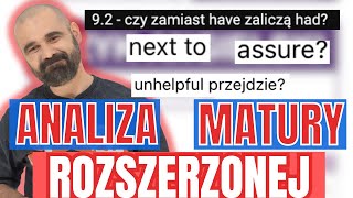 Analiza matury rozszerzonej z angielskiego | Bonus Serii Maturalnej 24