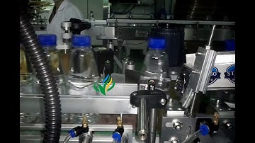fixed point label applicator machine automatic pet plastic bottle labeling equipment