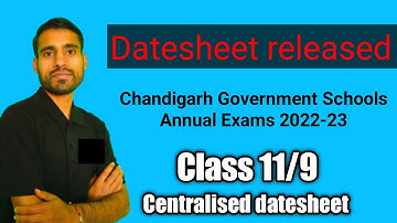 datesheet for class 11 and class 9 for annual exams 2022-2023 | class 11 annual exams 2023