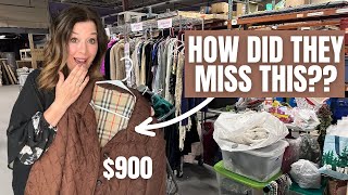 I was all alone in this back room! Thrift with me at this amazing sale! Designer find for Poshmark!