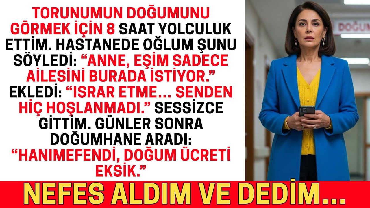 OĞLUM TORUNUMUN DOĞUMUNDA BENİ HASTANEDEN KOVDU: “SADECE AİLESİ BURADA OLSUN İSTİYOR.”