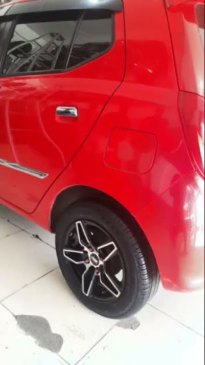 Modif Simple Daihatsu Ayla Pakai Velg HSR Wheel #hsrwheel  #modifikasi #velgmobil