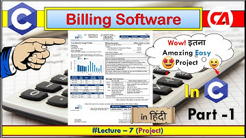 Project - 2 #Billing Software using C Language for #Absolute Beginners  Part 1  || 2020 ||