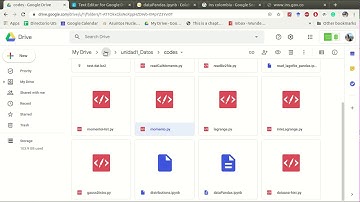 Editar archivo python en Google Drive