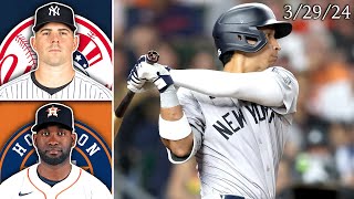 New York Yankees @ Houston Astros | Game Highlights | 3\/29\/24