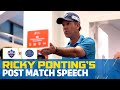 Ricky Ponting | Post-Match Speech | DC vs RR