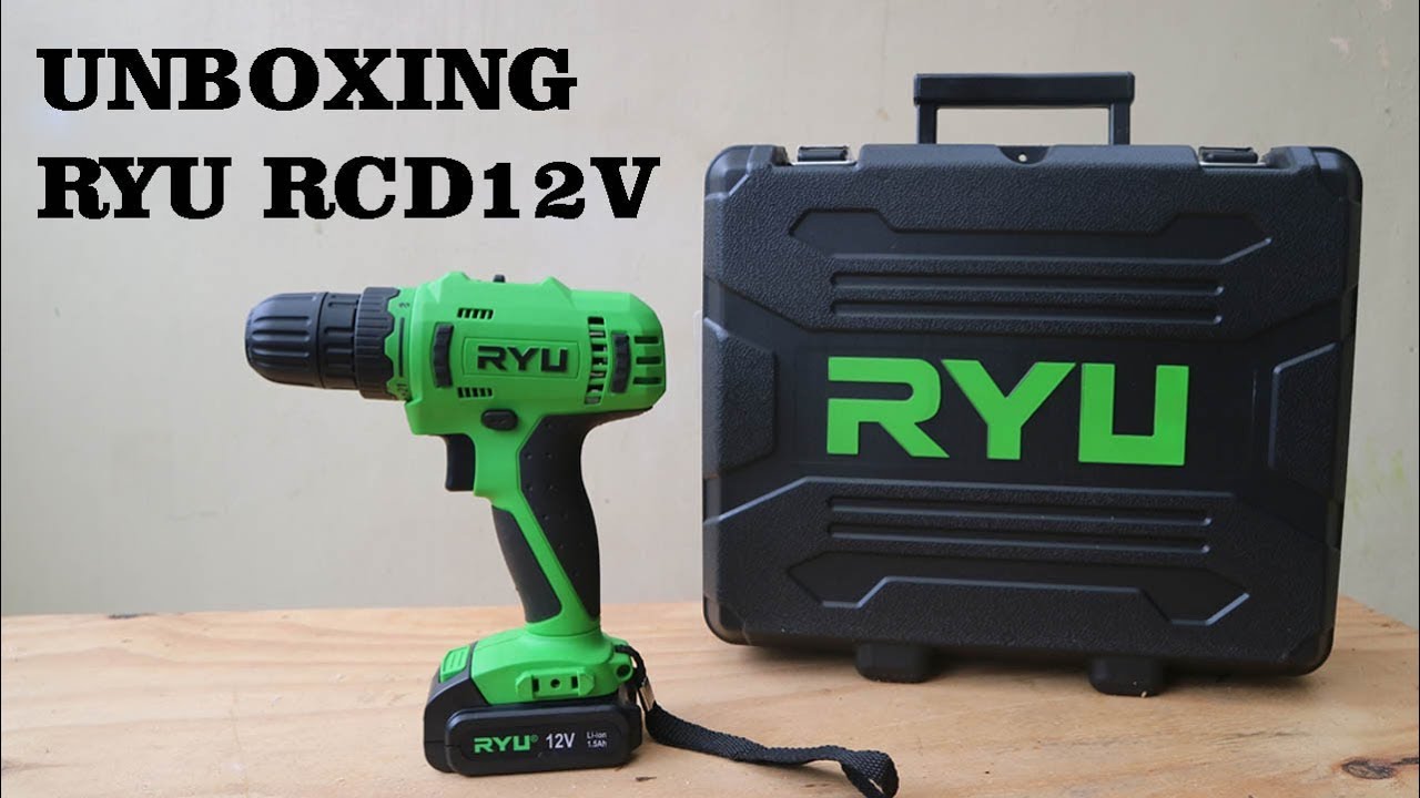 UNBOXING CORDLESS DRILL RYU RCD12V - YouTube