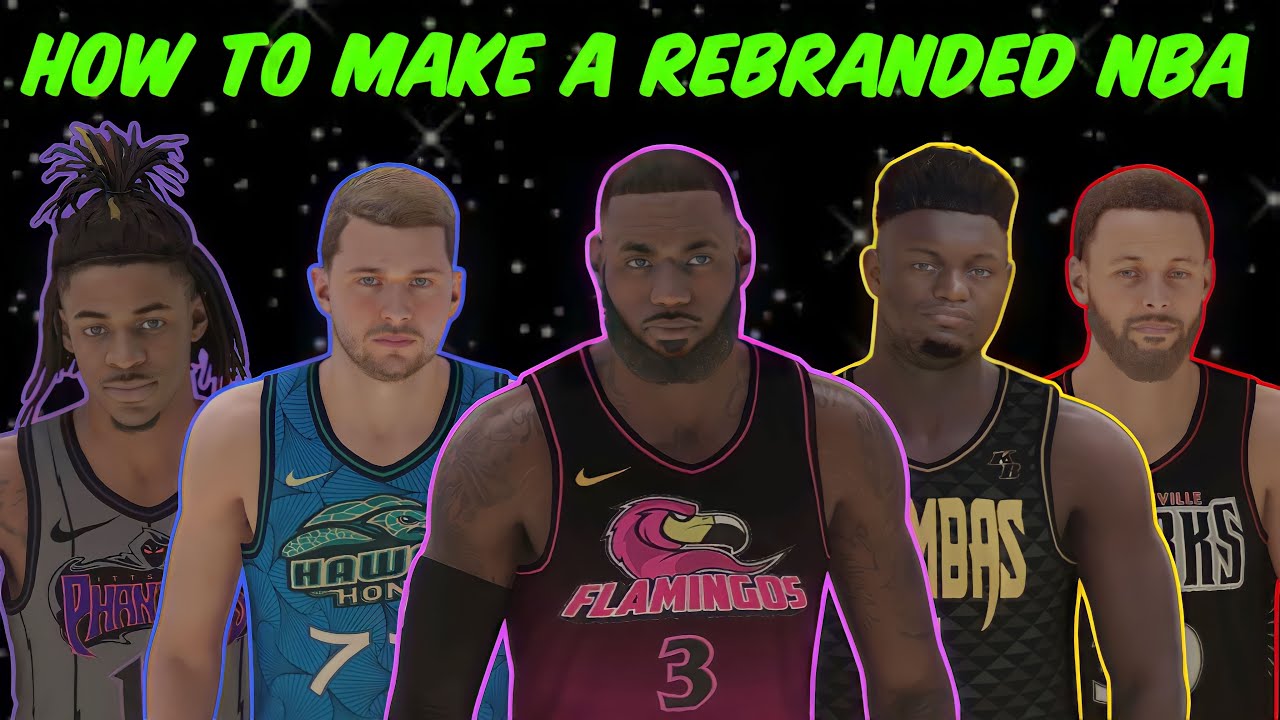 I am currently rebranding every NBA uniform and making them look