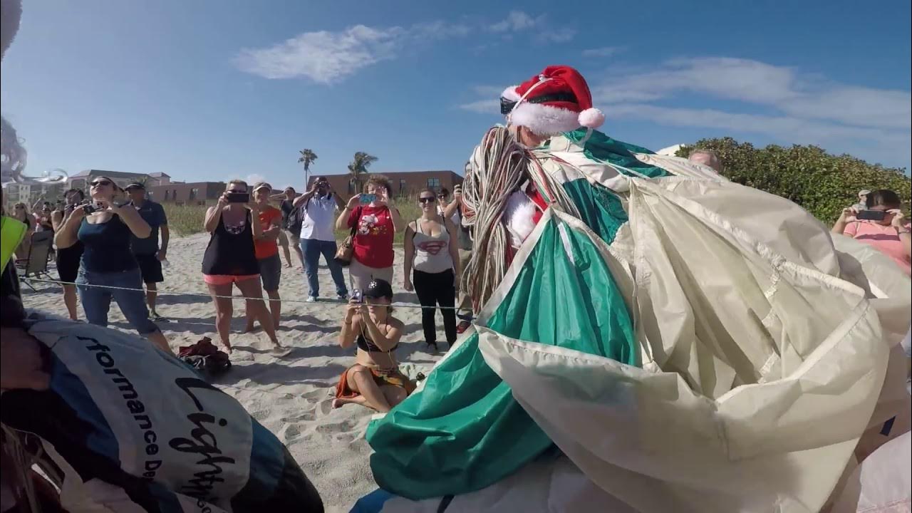 Cocoa Beach Pier Skydiving Santas 2016 YouTube