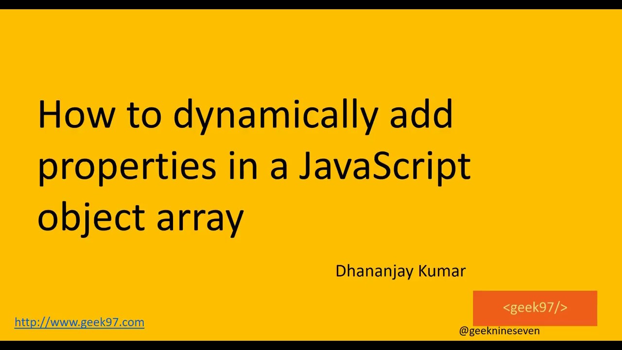 add property object javascript