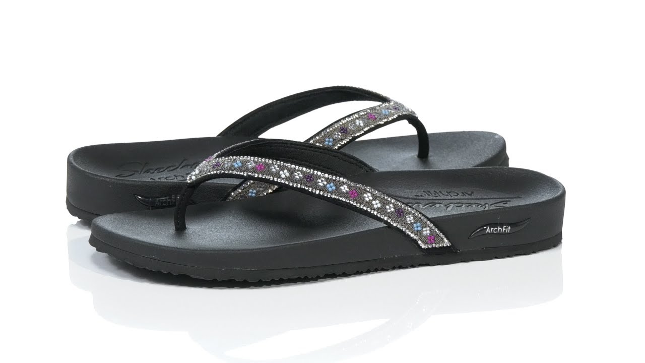 Women's Skechers, Arch Fit Meditation - Day Shimmer Sandal | Peltz Shoes