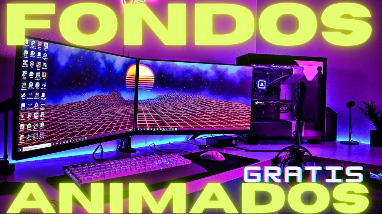 Como poner FONDOS ANIMADOS en WINDOWS 11,10,8 (Gratis) WALLPAPERS ...