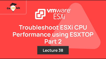 Teaser of Lecture 38. Monitoring ESXi CPU Performance using ESXTOP : VMware ESXi Troubleshooting
