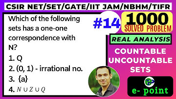 Question 14 | 1000 solved problem in Real analysis | Countable and uncountable sets | CSIR NET |GATE