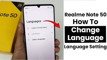 How to Change Language In Realme Note 50 | Language Setting