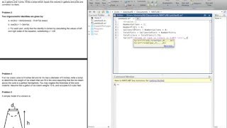 MATLAB Sample Example Problems