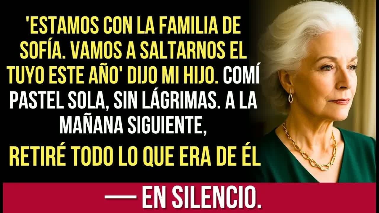 En Mi Cumpleaños, Mi Hijo Me Mandó Un Mensaje： 'Vamos a Quedarnos Con la Familia de Sofía Este Año'＂