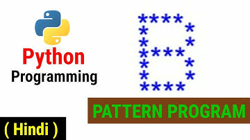 Python Pattern Programs | Printing Stars 