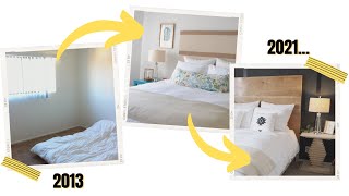 Small Bedroom ideas for renters - DIY Bedroom evolution