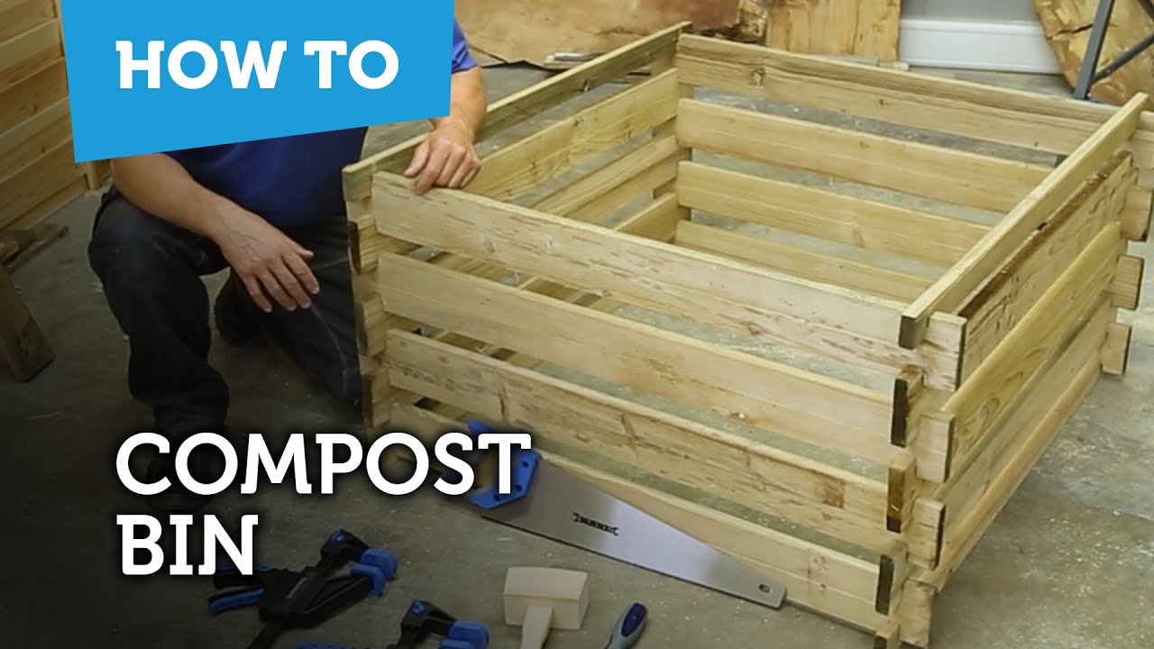 How to make a compost bin from pallets - YouTube