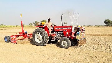 New MF 375 Tractor with Laser Land Leveler