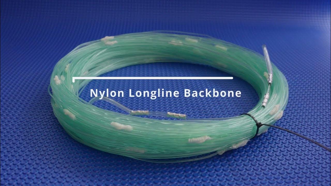 Nylon Mono long line Backbone With pre-tied and glued stoppers 