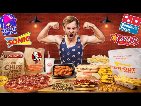 Eating The 10 SALTIEST Menu Items in Fast Food! (12,000+ Calorie Challenge)