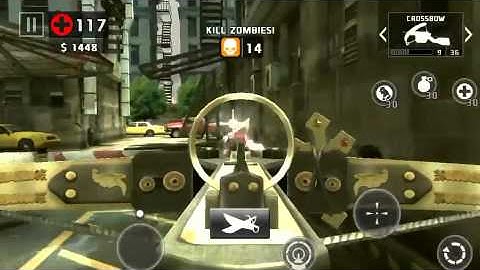 Dead trigger 2 crossbow & grenade launcher gameplay level 54 iOS on hard.