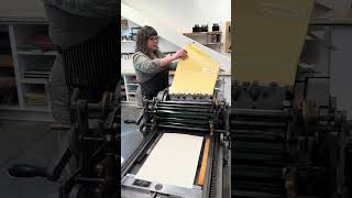 Vandercook 3 Press Demo: Changing the cylinder packing